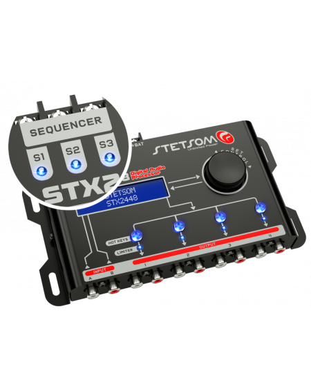 PROCESADOR STETSOM 4 CANALES CON SECUENCIADOR STX2448 - 2